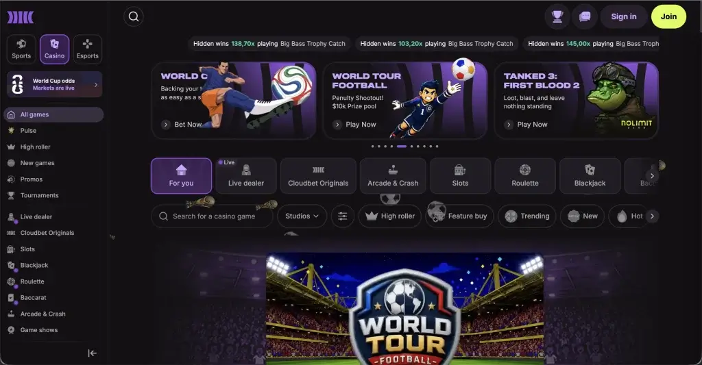 Cloudbet - goksite zonder Cruks